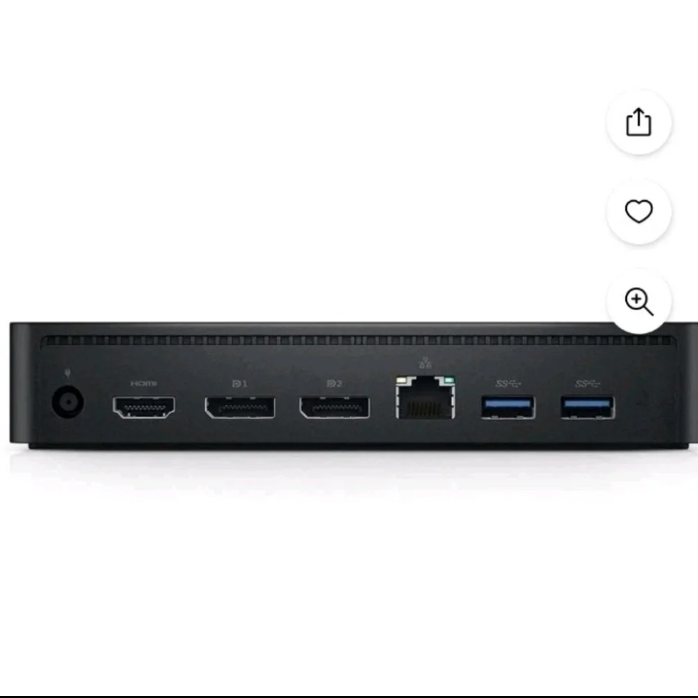 DELL D6000 DisplayLink Universal Docking Station +130W AC USB 3.0 / USB-C UHD 4K